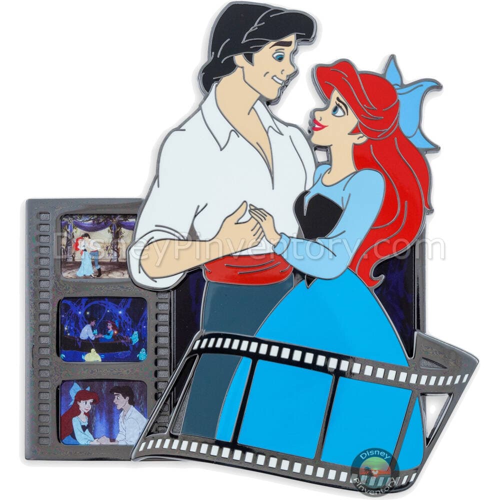 Ariel and Eric Jumbo Pin - The Little Mermaid - Joy on the Screen - D23: The Ultimate Disney Fan Event - Pin 37303