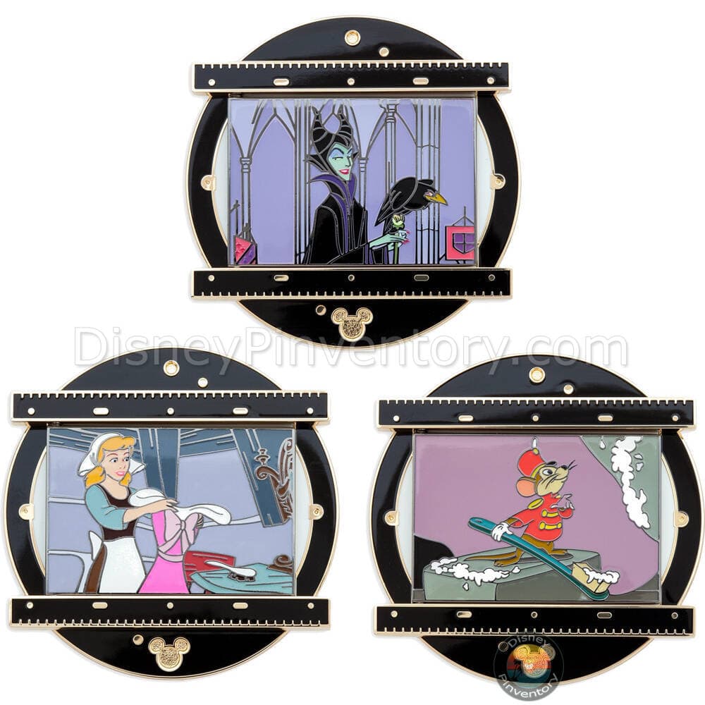 Disney Animation Desk Slider Pin Set A - Joy on the Screen - D23: The Ultimate Disney Fan Event - Pin 37327