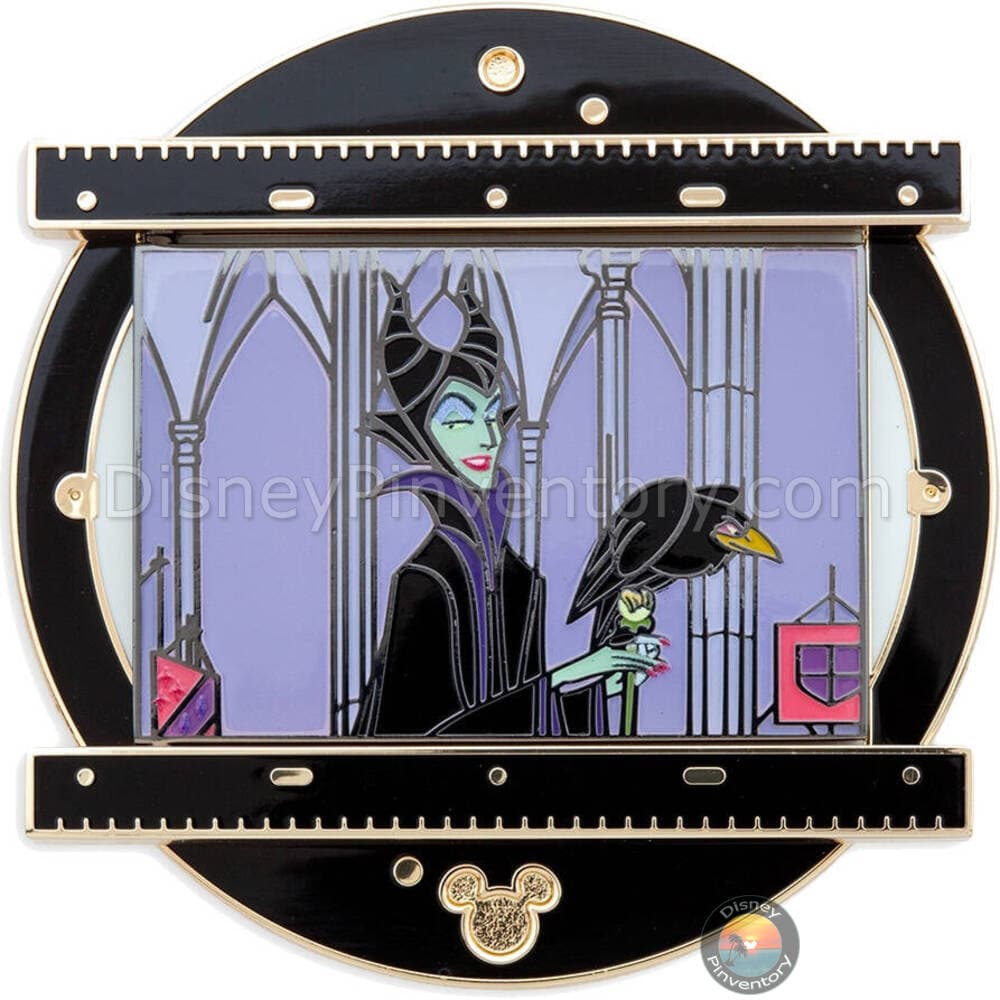 Disney Animation Desk Slider Pin Set A - Joy on the Screen - Maleficent Pin - D23: The Ultimate Disney Fan Event - Pin 37328