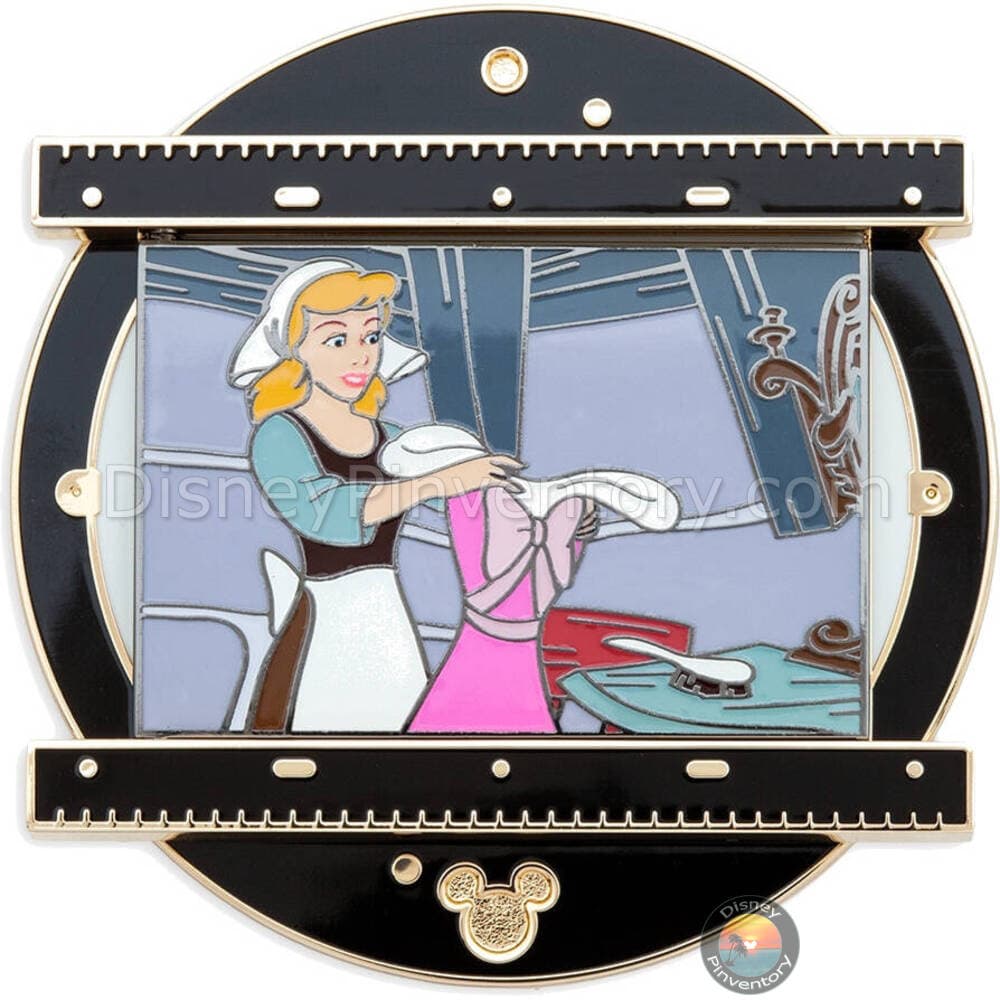 Disney Animation Desk Slider Pin Set A - Joy on the Screen - Cinderella Pin - D23: The Ultimate Disney Fan Event - Pin 37330