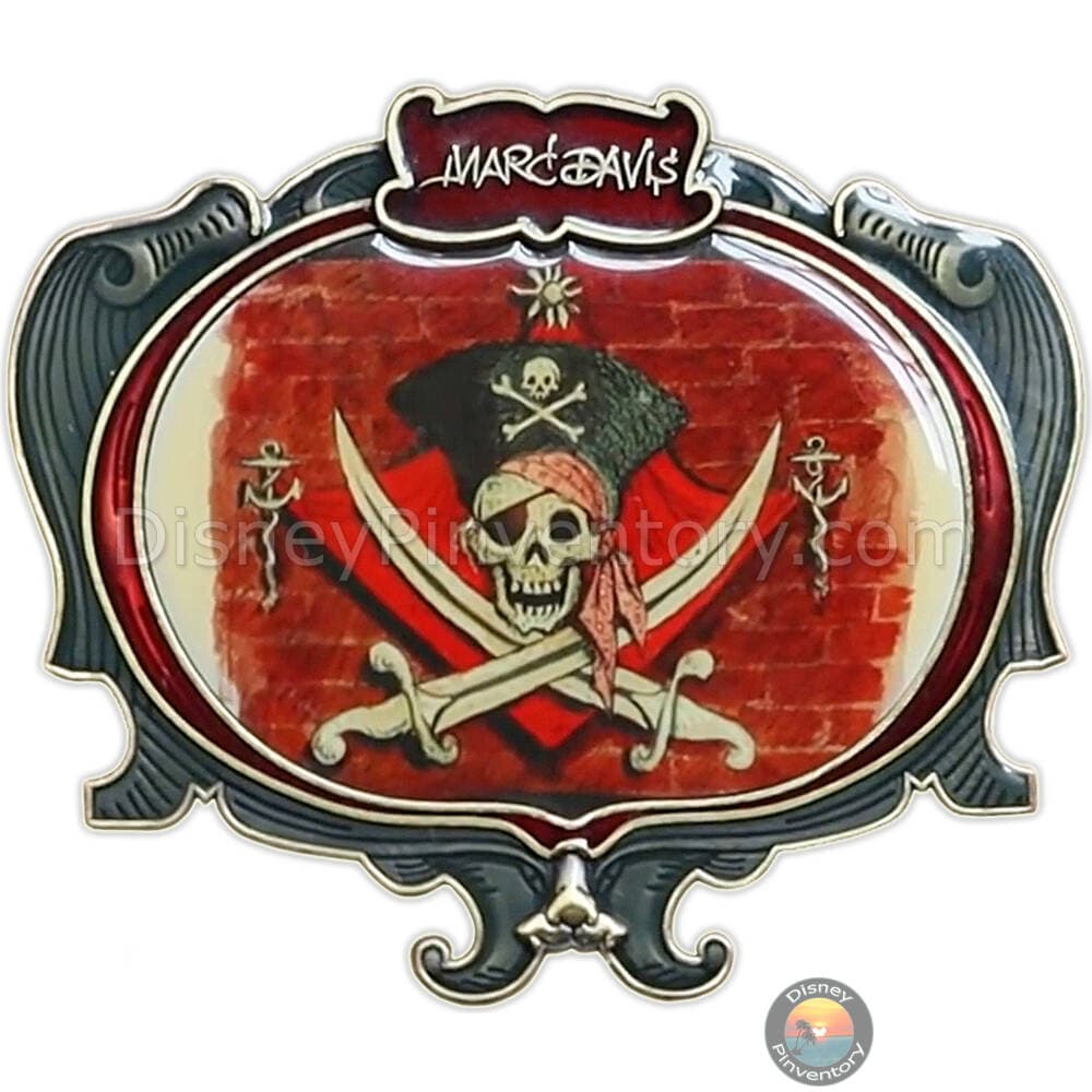 WDI - Marc Davis Pirates of the Caribbean Concept Art Pin - Jolly Roger - Pin 37360