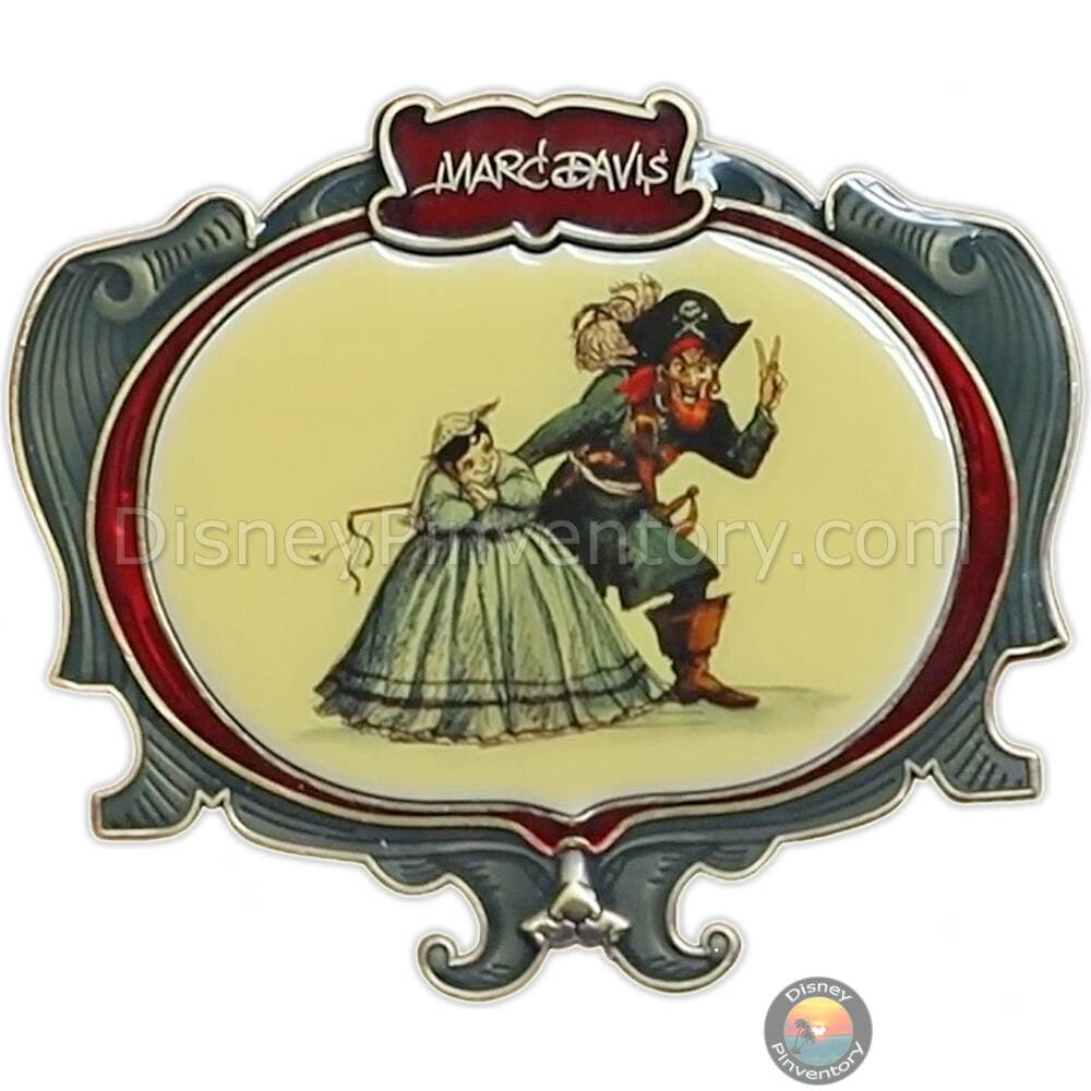 WDI - Marc Davis Pirates of the Caribbean Concept Art Pin - Auction Scene with Auctioneer - Pin 37365