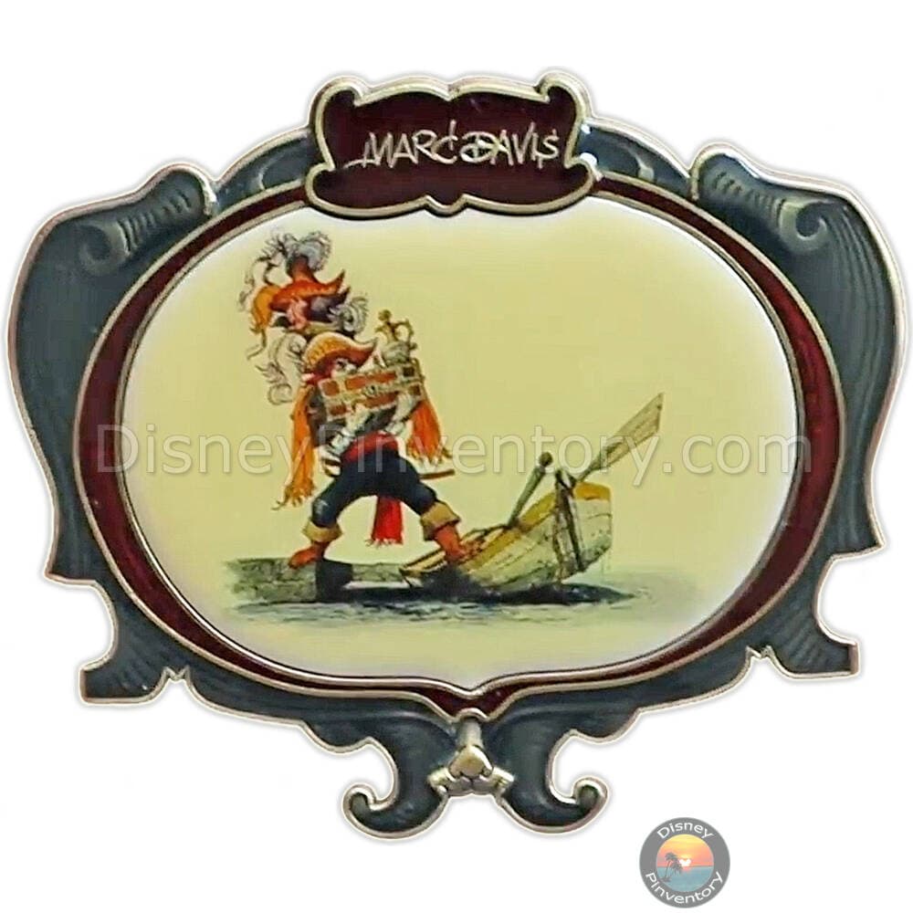 WDI - Marc Davis Pirates of the Caribbean Concept Art Pin - Pirate Teetering on Boat - Pin 37369