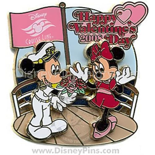 Disney Cruise Line Valentine's Day 2008 Pin - Pin 37390