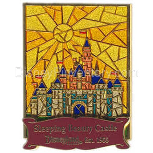 Disneyland Resort Cast Exclusive - Pin of the Month (January 2008) Sleeping Beauty Castle Stained Glass - Pin 37391