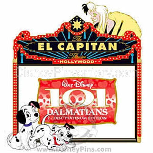El Capitan Theatre Marquee - Walt Disney's 101 Dalmatians - Pin 37396
