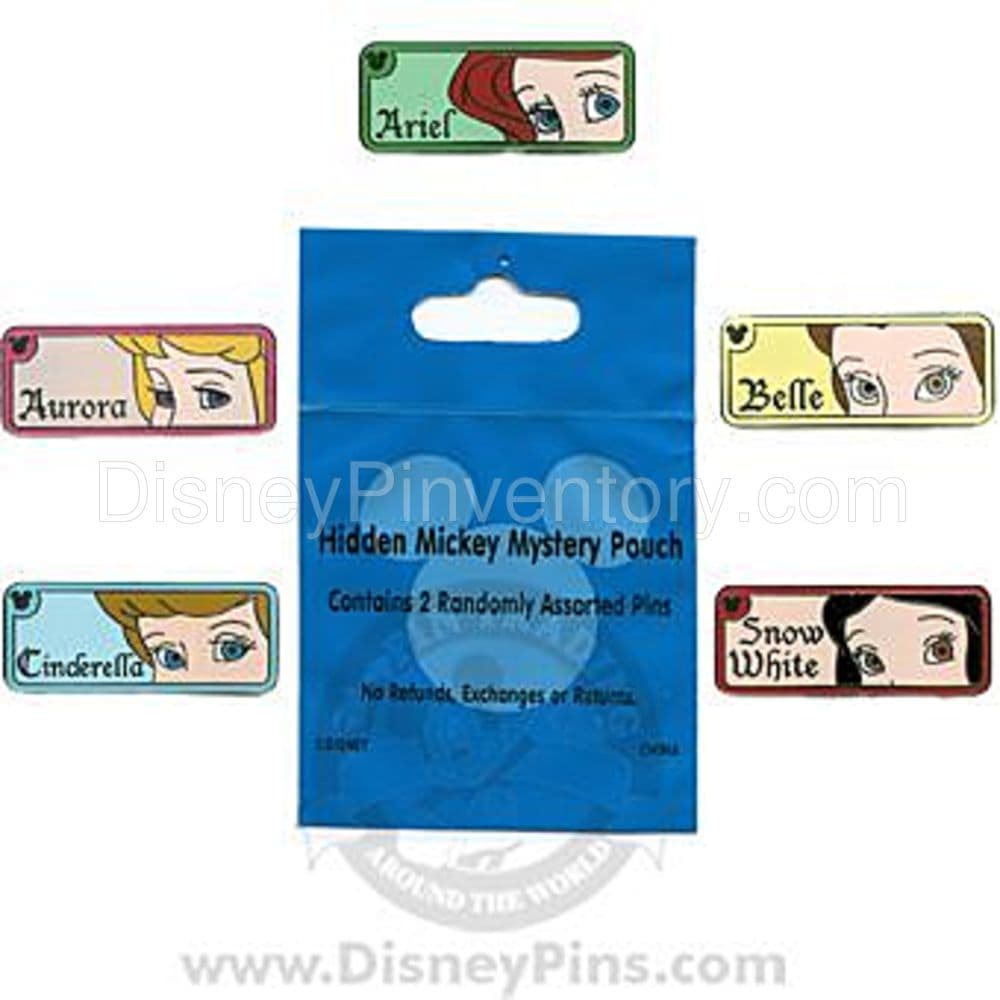 Hidden Mickey Mystery Pin Pouch - Disney Princesses - Pin 37435