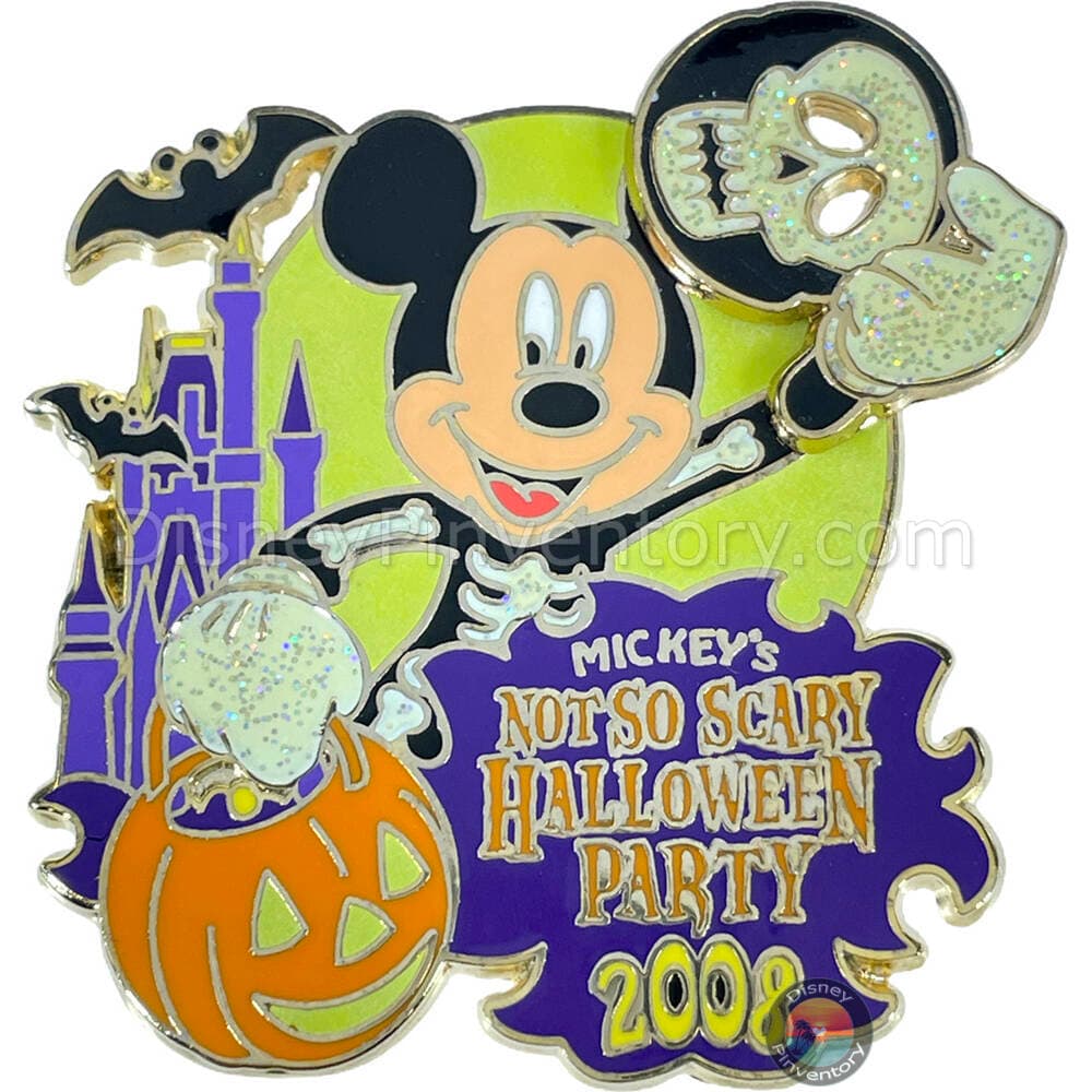Mickey's Not So Scary Halloween Party 2008 - Logo Pin - Pin 37474