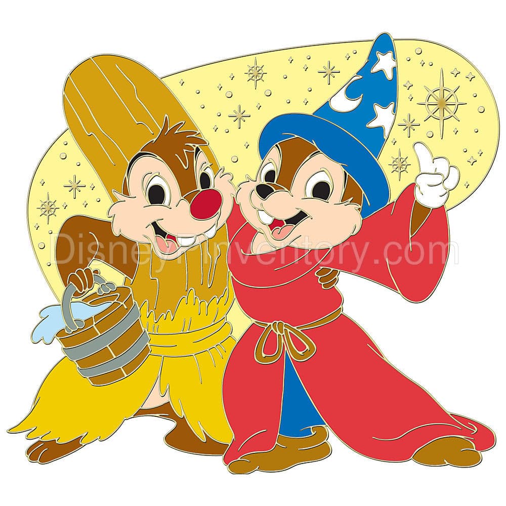 Sorcerer's Apprentice Series Chip an' Dale Pin - Pin 37630