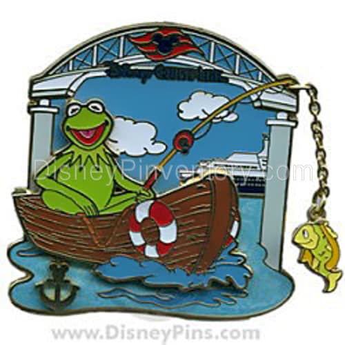 Disney Cruise Line - Anchor - Kermit the Frog Fishing - Pin 37668