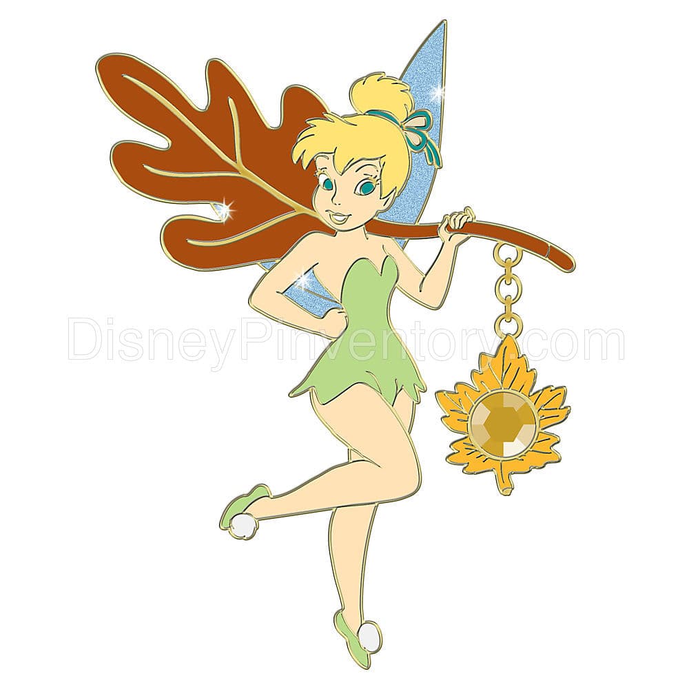 November Birthstone Dangler Tinker Bell Pin - Pin 37696