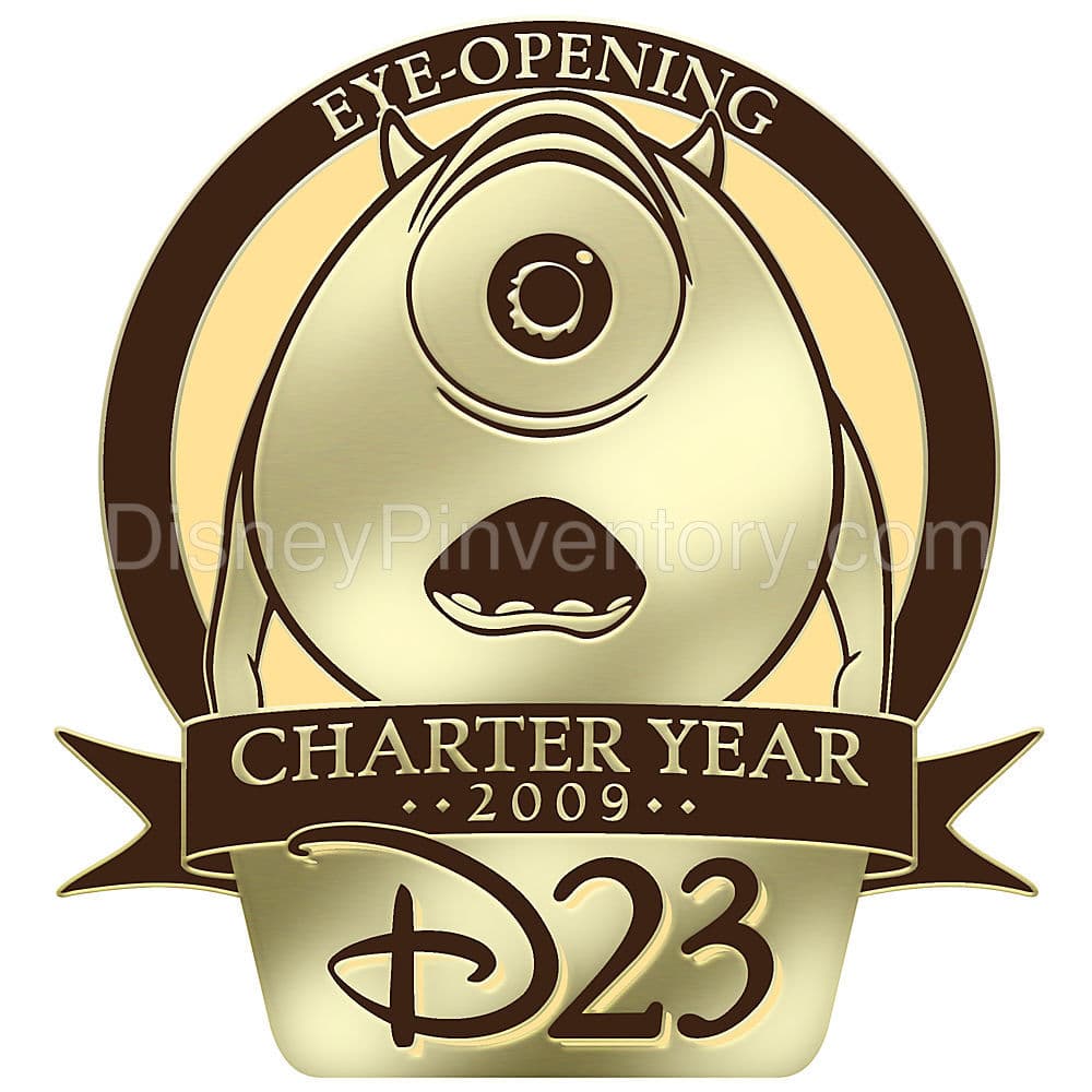 D23 Membership Exclusive Charter Year Mike Wazowski Pin - Pin 37699