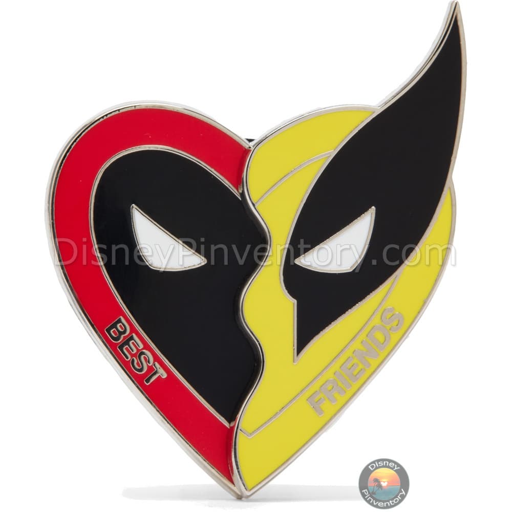 Deadpool & Wolverine Hinged Heart Pin - Pin 37811