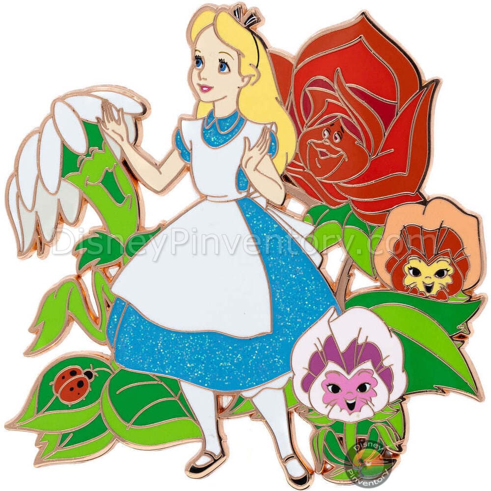 Disney Alice in Wonderland and the Flowers Special Edition Pin - PALM Exclusive - Pin 37863