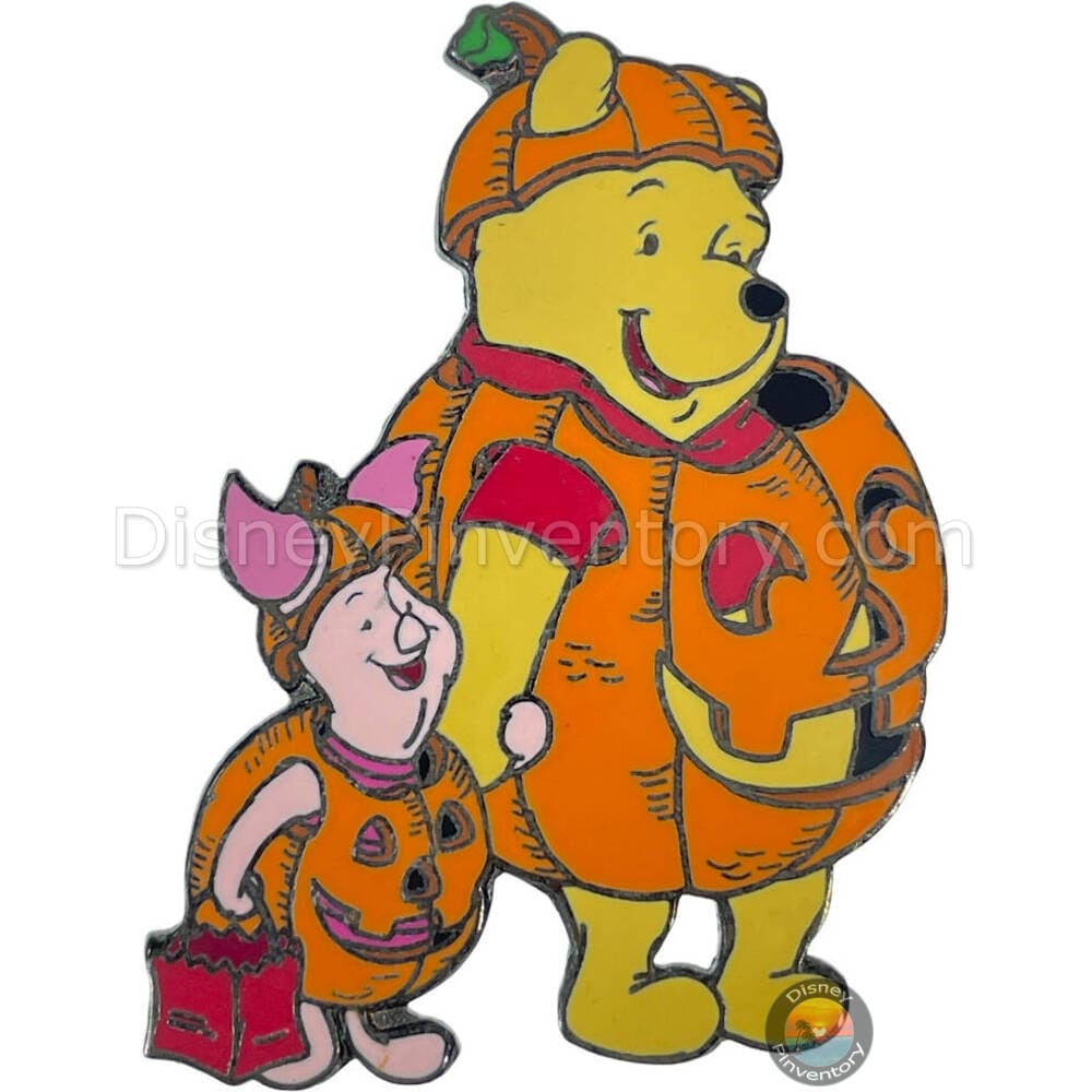 Pooh & Piglet with Pumpkins Pin Set - Pumpkin Costumes Pin Only - Halloween 2001 - Pin 37873