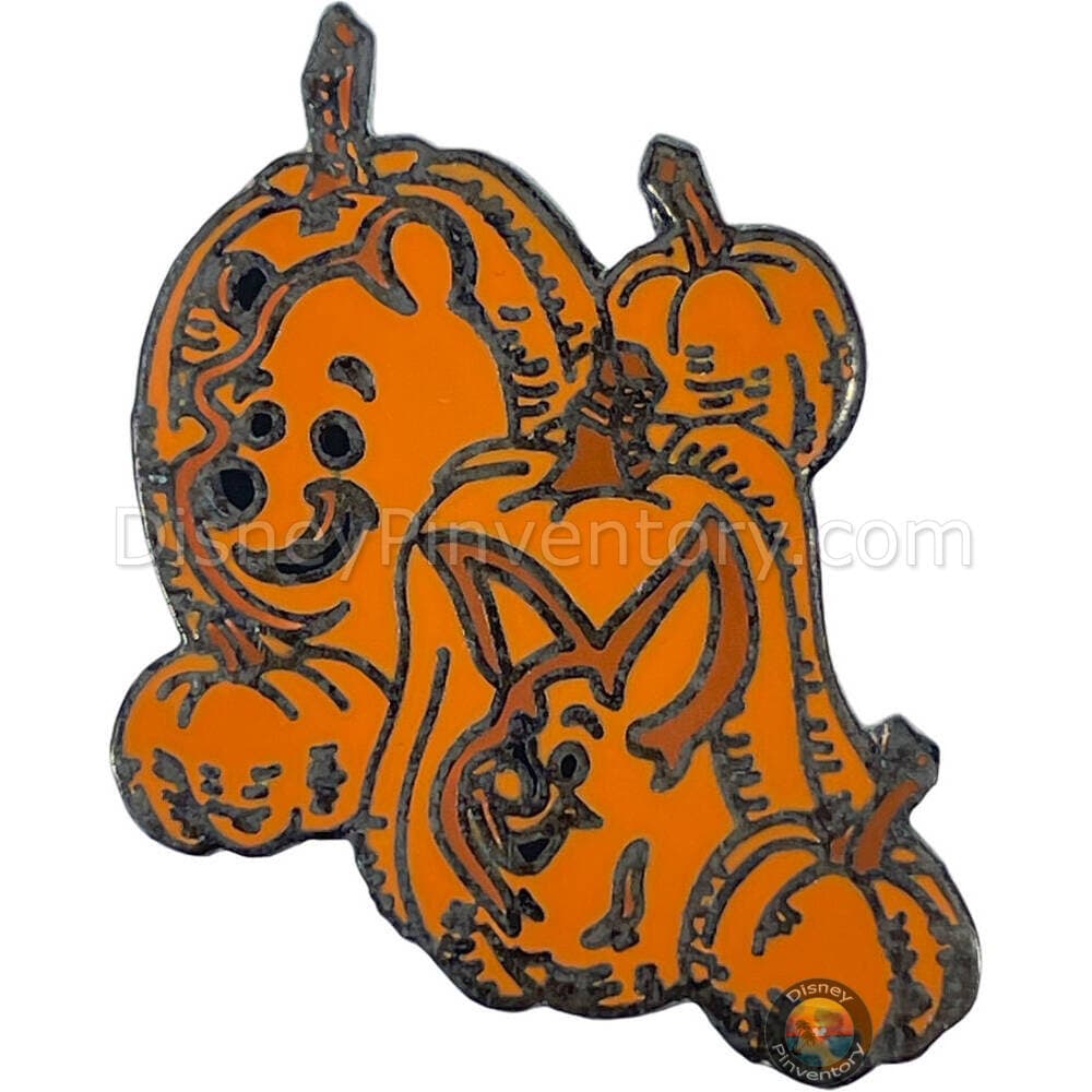 Pooh & Piglet with Pumpkins Pin Set - Batch of Pumpkins Pin Only - Halloween 2001  - Pin 37874