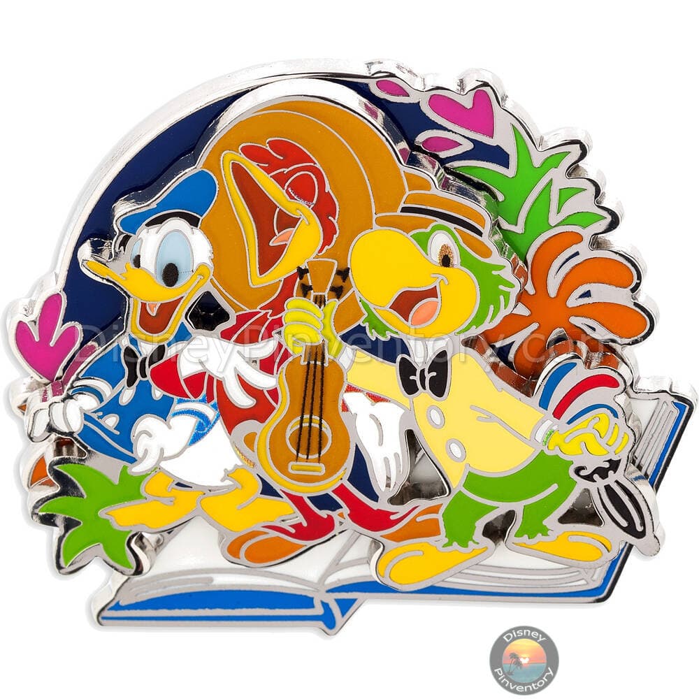 The Three Caballeros Pivoting Artist Series Pin by Pati Pereira - Pin 37974