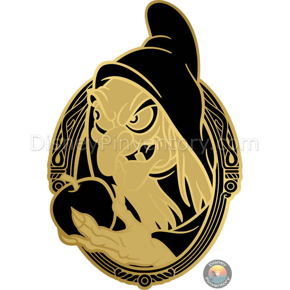 Snow White Classic Mystery Series Pin Set - Old Hag Black & Gold (Y299) - Pin 38033