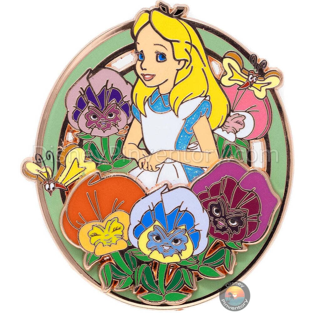 Disney Alice in Wonderland Flower Field Special Edition Pin - PALM Exclusive - Pin 38043