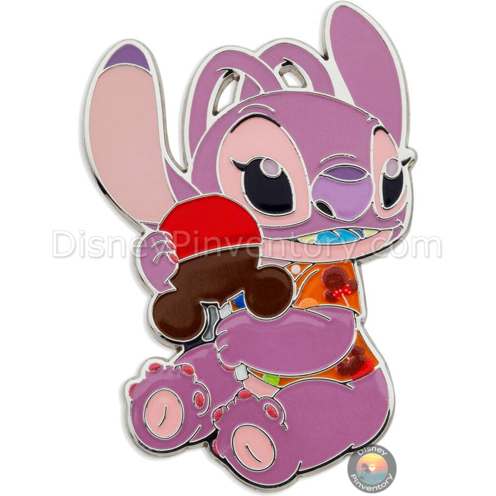 Stitch Attacks Snacks Pin Set - Candy Apple - September - Angel Pin Only - Pin 38117