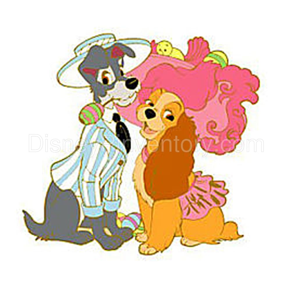 Easter Basket Surprise Pin Set - Lady & the Tramp Pin - Pin 3846