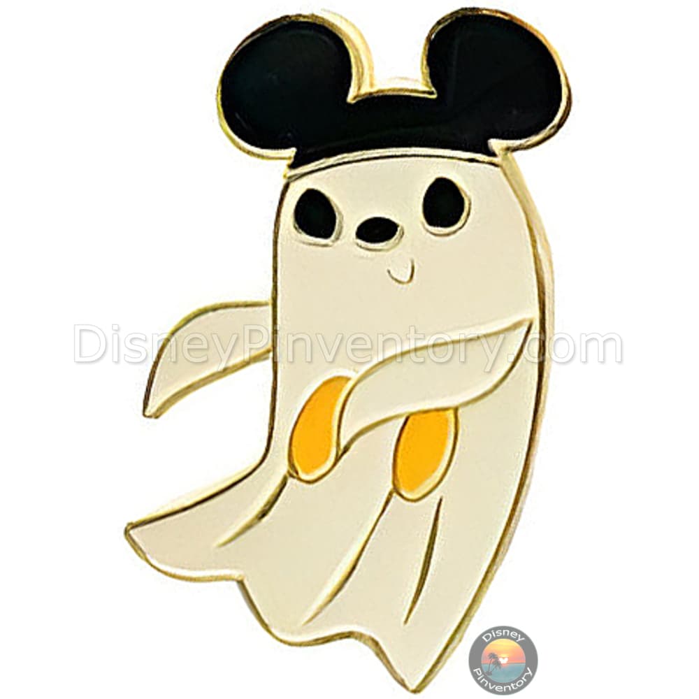 Hong Kong Disneyland Halloween Time Mystery Pin Set 2024 - Mickey Mouse Ghost - Pin 39797