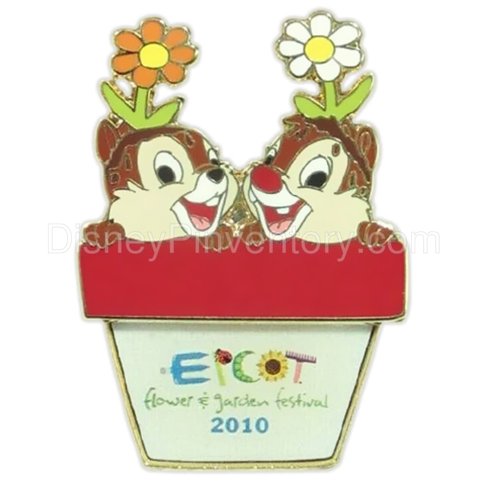 Epcot Flower and Garden 2010 - Chip & Dale - Cast Exclusive - Pin 39948