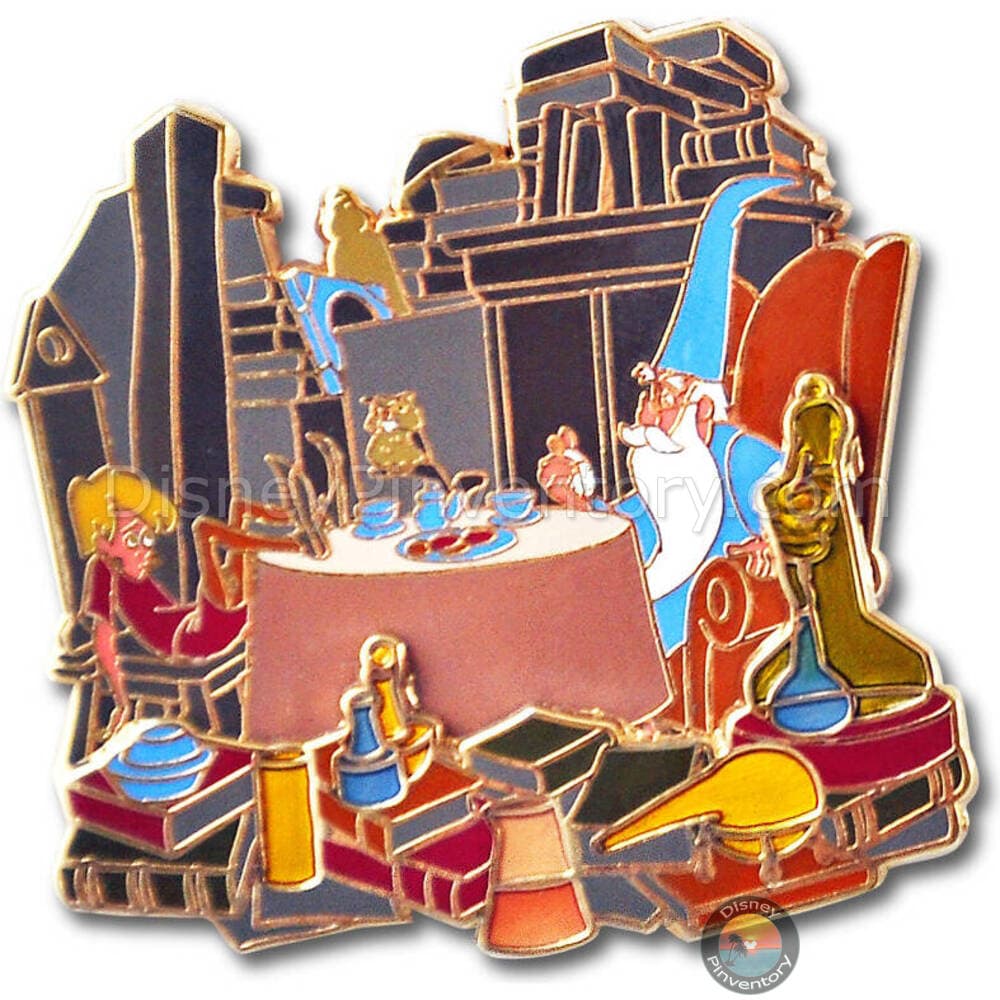 Walt's Classic Collection - Sword in the Stone - Arthur, Archimedes and Merlin Have Tea Only - Pin 40235