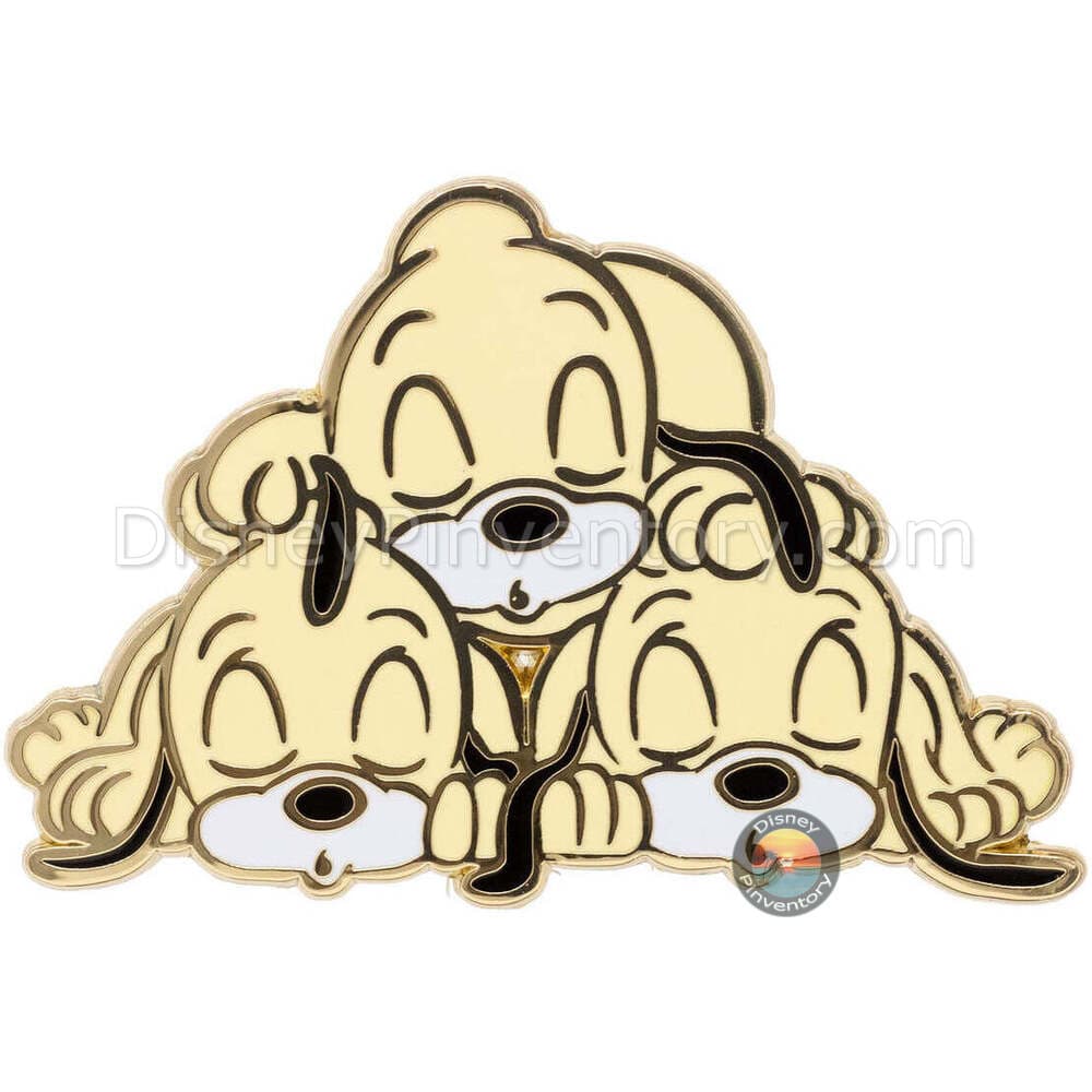 Disney Pluto's Puppies Sleeping Pin - PALM Exclusive - Pin 40398