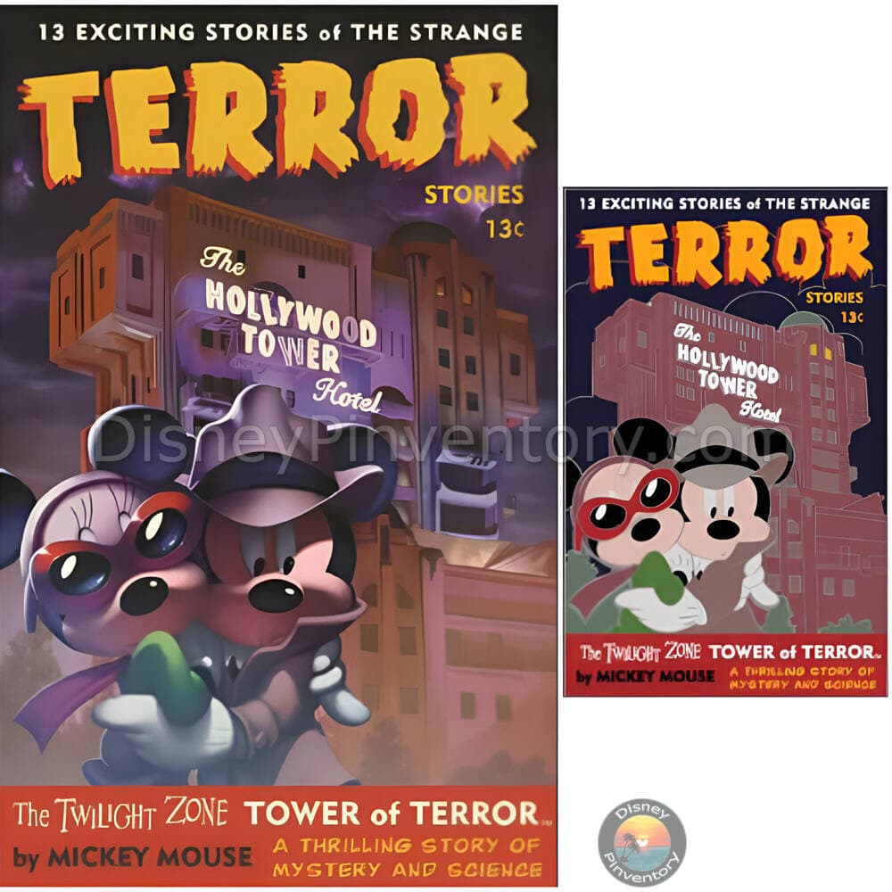 Sci-Fi Academy - Twilight Zone Tower of Terror Postcard with Pin Set - Pin 40434