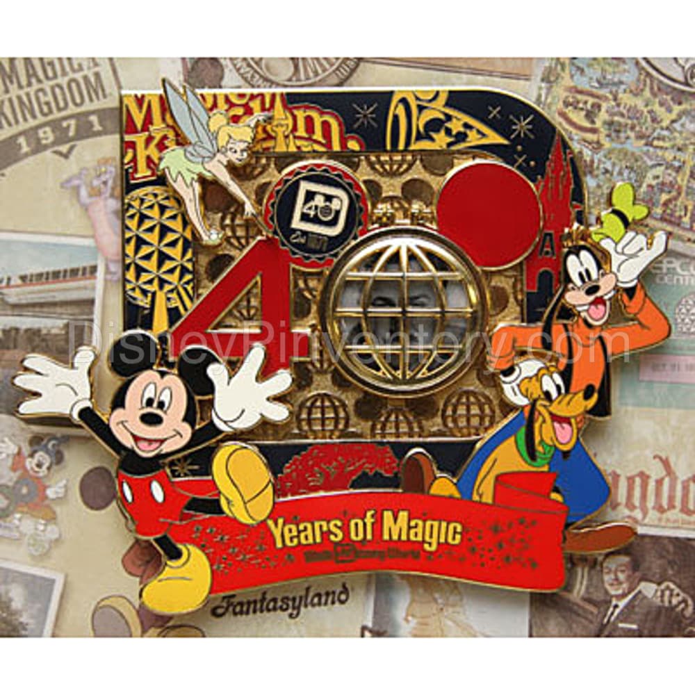 40th Anniversary of Walt Disney World - Jumbo Pin - Pin 40511