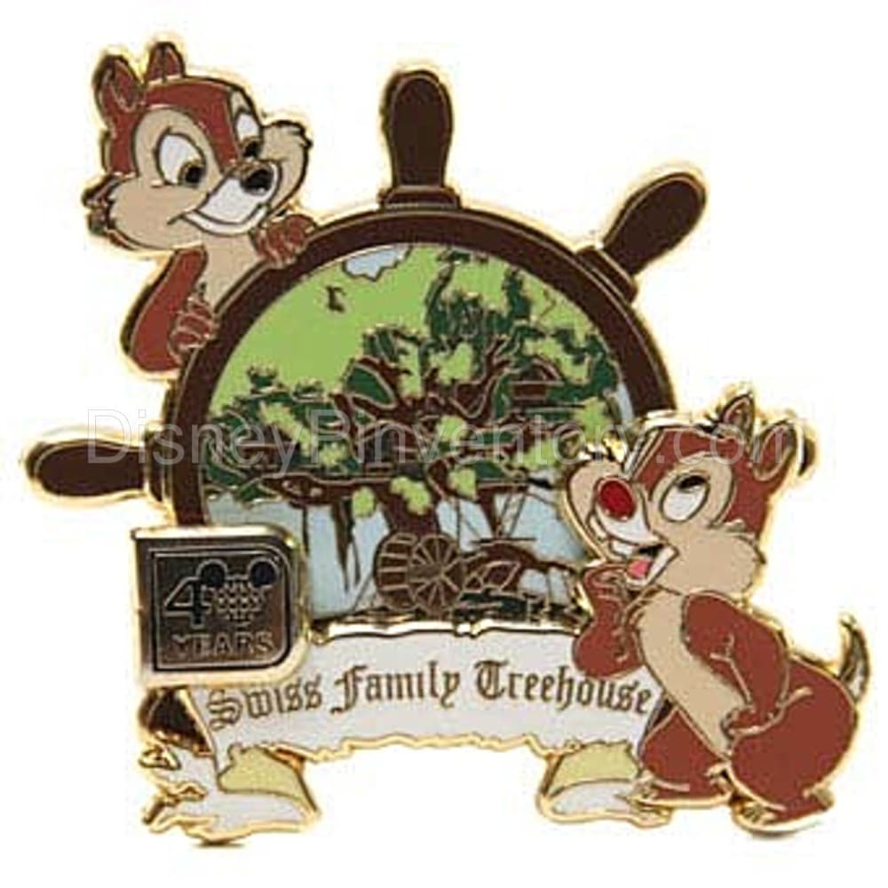 40th Anniversary of Walt Disney World - Attraction Collection - Swiss Family Treehouse - Pin 40525