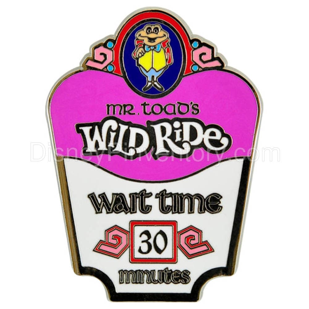 Mr. Toad's Wild Ride - Reveal/Conceal Mystery Collection - Wait Time Sign Pin - Pin 40553