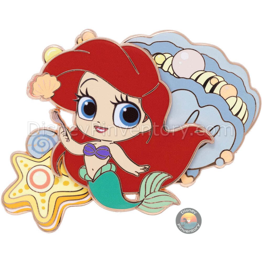 Disney Cutie Princess & Food Series Ariel Pin - PALM Exclusive - Pin 40612