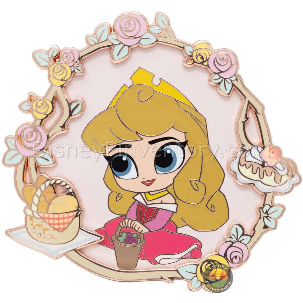 Disney Cutie Princess & Food Series Aurora Pin - PALM Exclusive - Pin 40613