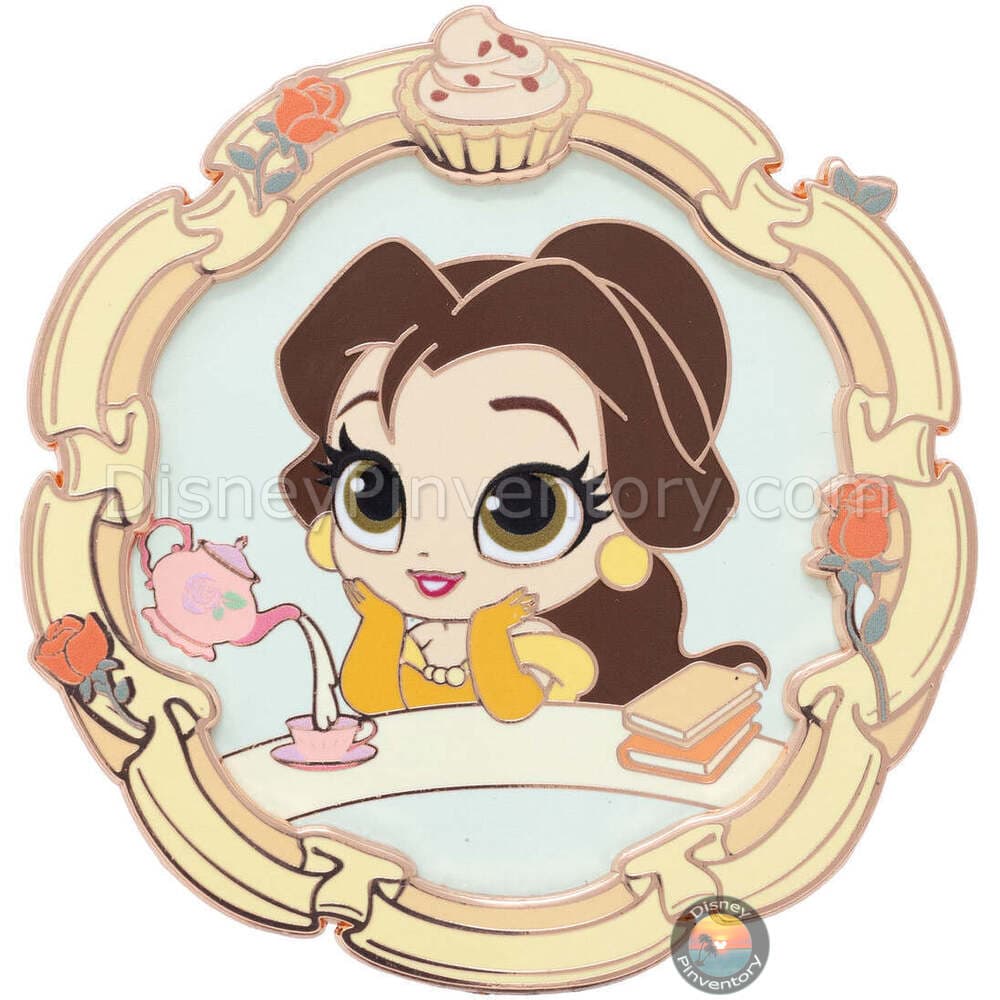 Disney Cutie Princess & Food Series Belle Pin - PALM Exclusive - Pin 40615