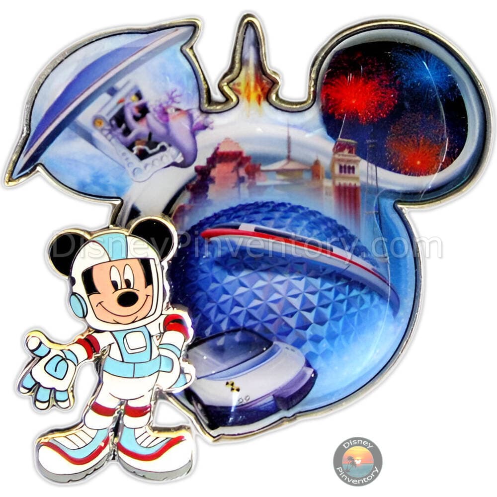 Disney Destinations - Mickey Mouse Icon - Epcot Park - Pin 40631