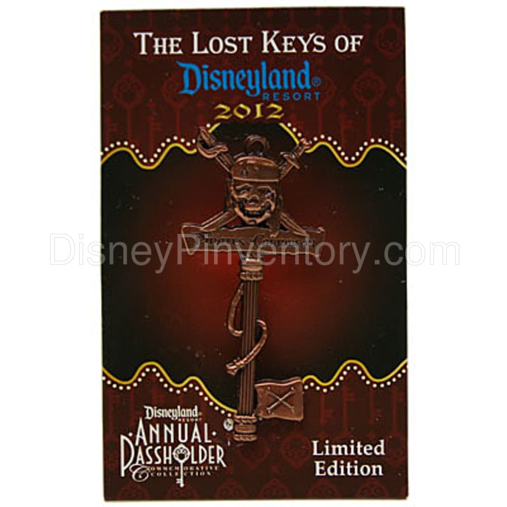Annual Passholder - The Lost Keys of Disneyland Resort - Pirates of the Caribbean - Pin 40645