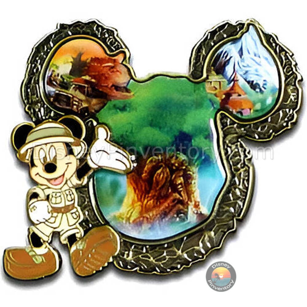 Disney Destinations - Mickey Mouse Icon - Animal Kingdom Park - Pin 40646