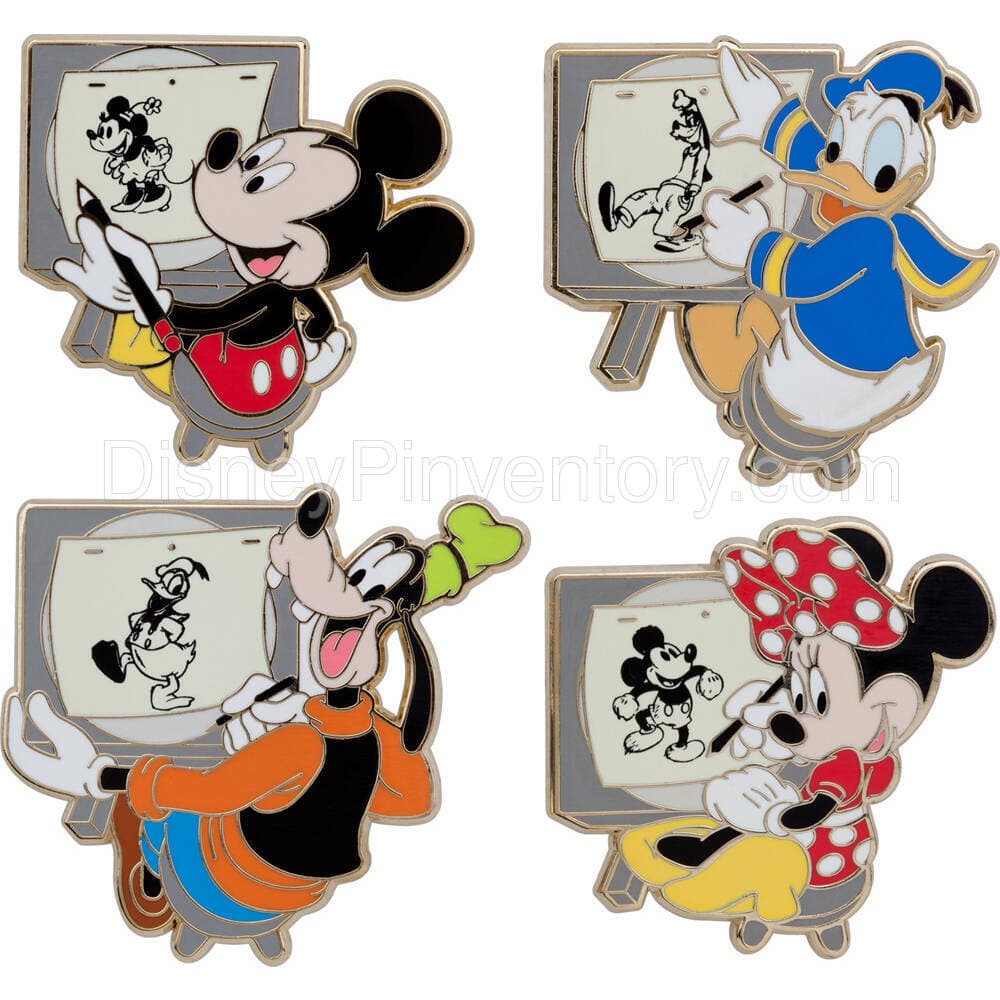 Fab 4 Artist Pin Set - Walt Disney Studios - Pin 40673