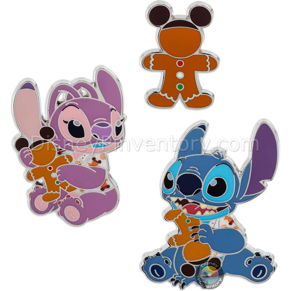 Stitch Attacks Snacks Pin Set - Gingerbread - November - Pin 40795