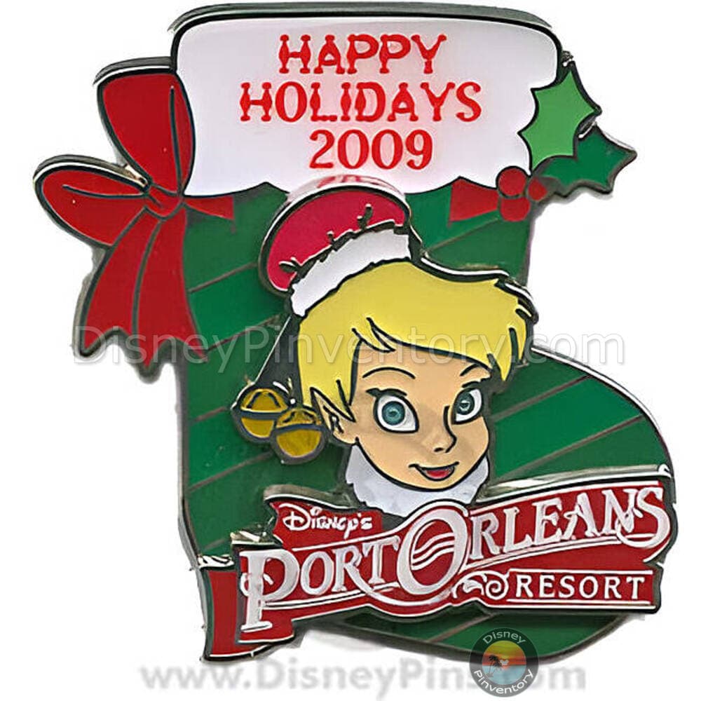 Happy Holidays 2009 - Disney's Port Orleans Resort - Tinker Bell - Pin 40906
