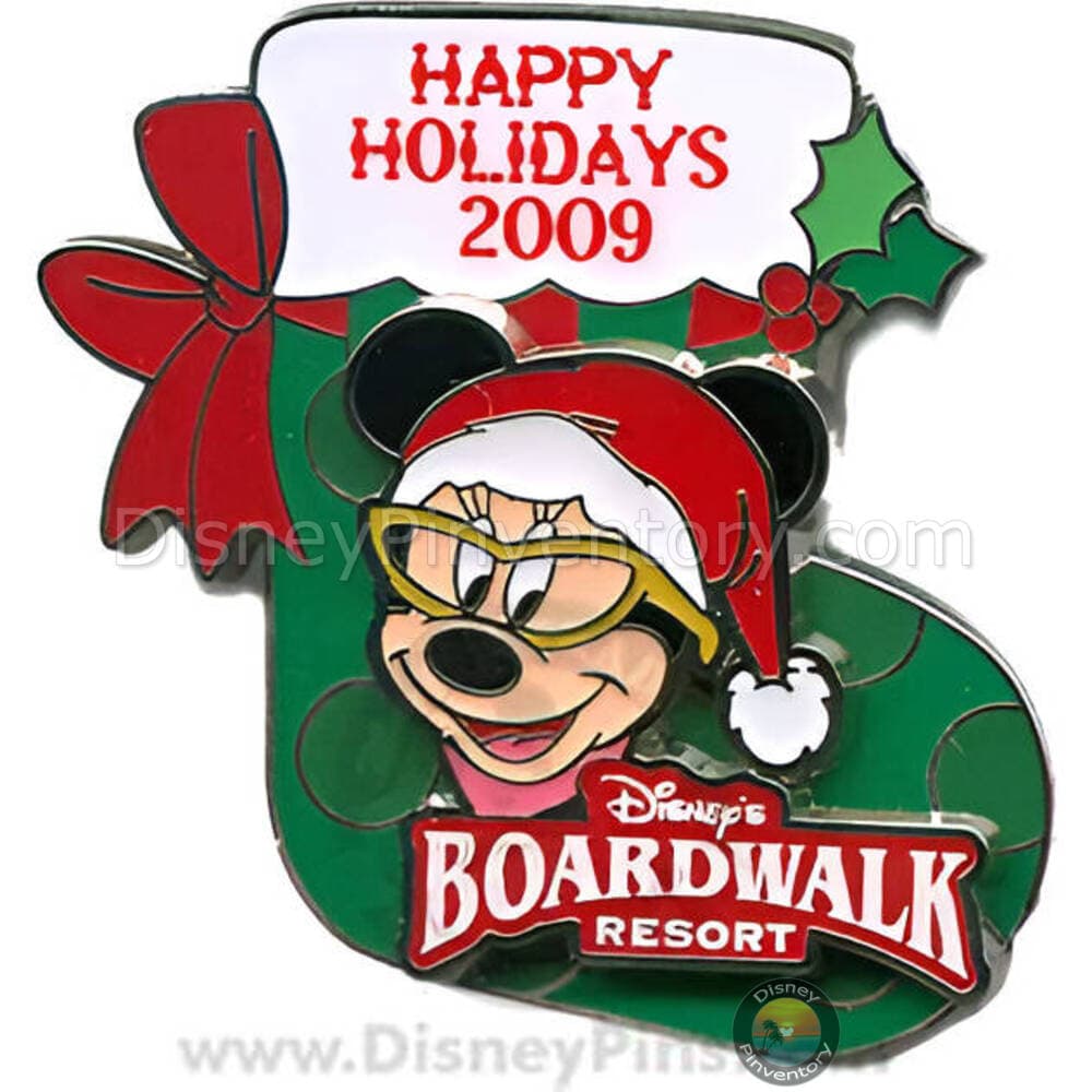Happy Holidays 2009 - Disney's Boardwalk Resort - Minnie Mouse - Pin 40908