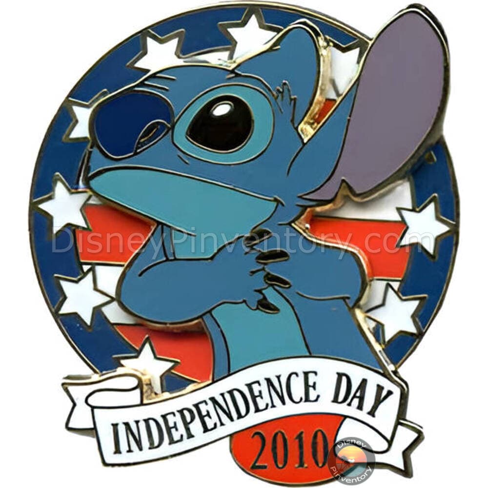 Disney Independence Day 2010 Pin - Stitch - Pin 40936