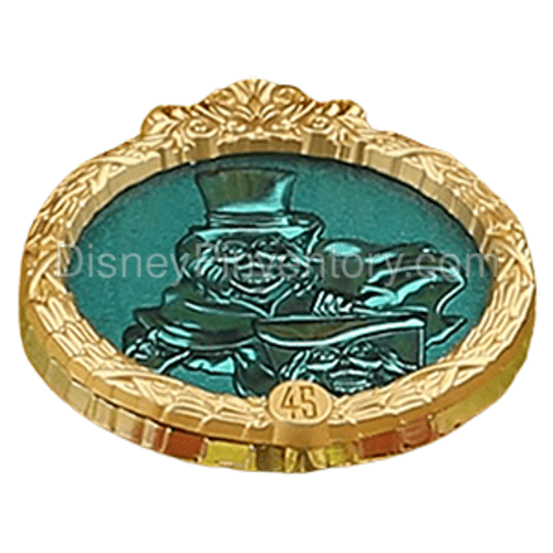 Haunted Mansion 45th Anniversary Hitchhiking Ghosts Suitcase Set - Hatbox Ghost Pin - Pin 41238