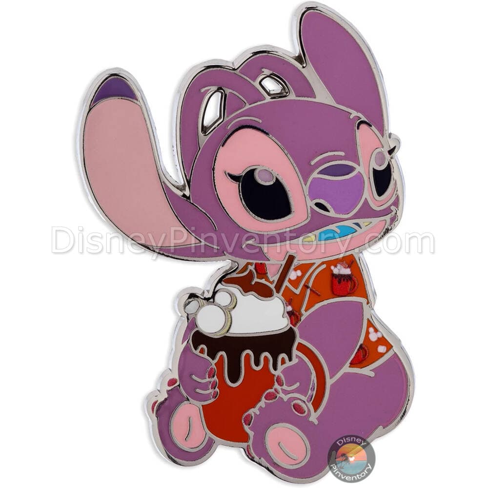 Stitch Attacks Snacks Hot Chocolate Pin Set - Angel Pin - Pin 41329