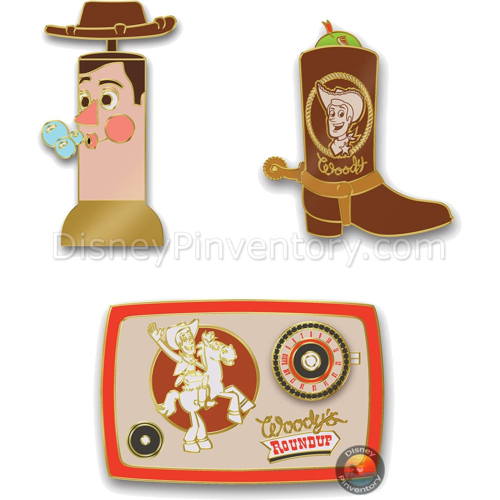 D23-Exclusive Toy Story 2 25th Anniversary Woody's Roundup Pin Set - Pin 41341