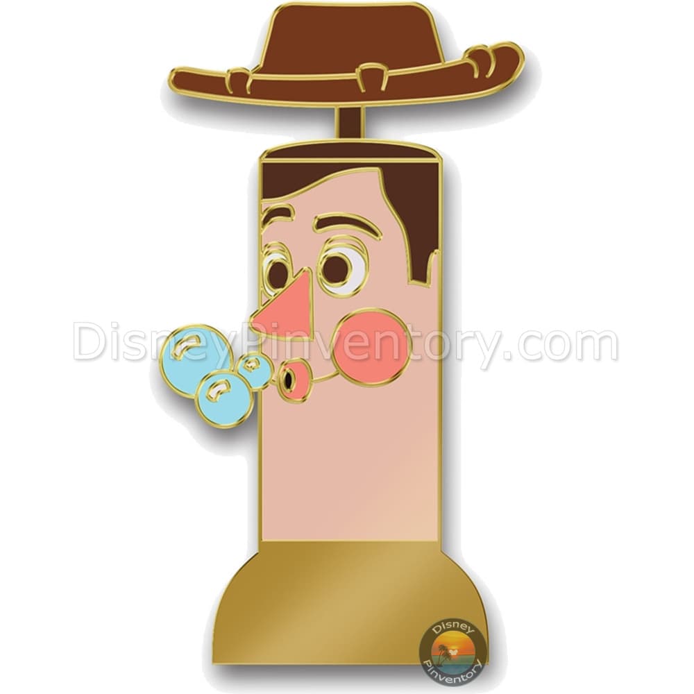 D23-Exclusive Toy Story 2 25th Anniversary Woody's Roundup Pin Set - Woody Bubble Blower Pin - Pin 41342