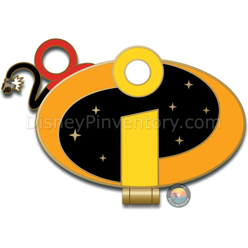 D23-Exclusive The Incredibles 20th Anniversary Hinged Pin - Pin 41346