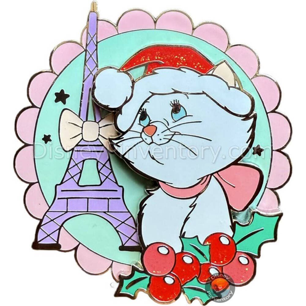 Marie Eiffel Tower Christmas Pin - Disney Pins Blog Exclusive - Pin 41433